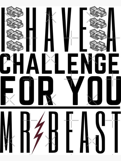 I Have A Challenge For You Mr Beast Shower curtain Official Mr Beast Shop Merch