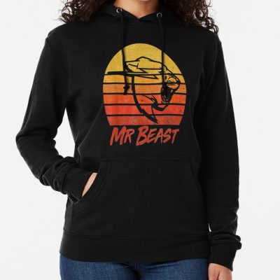 Mr Beast Funny Mr Gaming Sunset Silhouette Hoodie Official Mr Beast Shop Merch