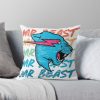 Retro Vintage Mr Beast Funny Throw pillow Official Mr Beast Shop Merch