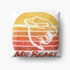 Mr Beast Funny Mr Gaming Sunset Silhouette Throw pillow Official Mr Beast Shop Merch