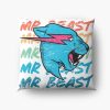 Retro Vintage Mr Beast Funny Throw pillow Official Mr Beast Shop Merch