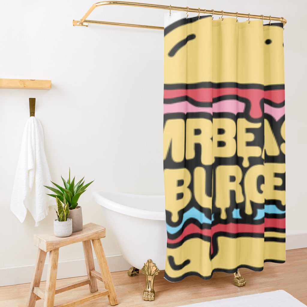 Mr Beast Burger  Shower curtain Official Mr Beast Shop Merch