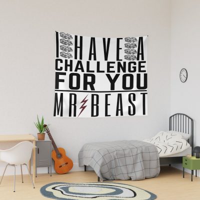 I Have A Challenge For You Mr Beast Tapestries Official Mr Beast Shop Merch