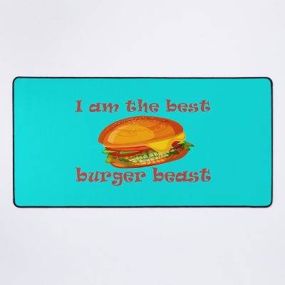 I Am The Best Burger Beast Classic Mouse Pad Official Cow Anime Merch